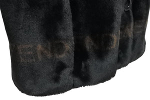 FENDI フェンディ ファーコート ジャケット 31.534519 04042 アクリル ポリエステル ブラック ブラウン 美品 中古 46649