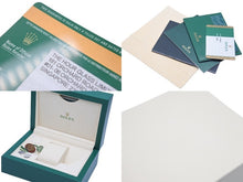 Load image into Gallery viewer, ロレックス レディース デイトジャスト ピンク文字盤 ダイヤベゼル ランダム ROLEX 179384G SS×WG 美品 中古 46711