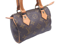 Load image into Gallery viewer, LOUIS VUITTON ルイヴィトン ミニスピーディ ハンドバッグ モノグラム ブラウン レザー M41534 中古 46692