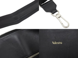 Valextra ヴァレクストラ 2WAYハンドバッグ K-VAL マイロゴ ショルダー ブラック シルバー金具 V4D43-623-0NBN-RL 美品 中古 46695