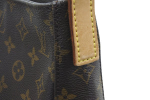 LOUIS VUITTON ルイヴィトン ルーピングGM M51145 モノグラム ショルダーバッグ レザー ブラウン 美品 中古 46699