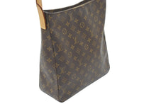 Load image into Gallery viewer, LOUIS VUITTON ルイヴィトン ルーピングGM M51145 モノグラム ショルダーバッグ レザー ブラウン 美品 中古 46699