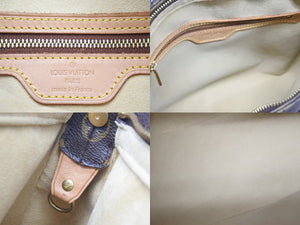 LOUIS VUITTON ルイヴィトン ルーピングGM M51145 モノグラム ショルダーバッグ レザー ブラウン 美品 中古 46699