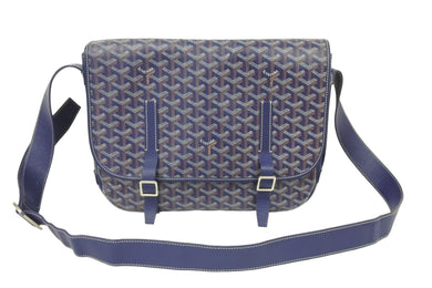 GOYARD ゴヤール ブラック ヴェルヴェデール GM 斜め掛けショルダーバッグ ネイビー 美品 中古 46722