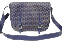 Load image into Gallery viewer, GOYARD ゴヤール ブラック ヴェルヴェデール GM 斜め掛けショルダーバッグ ネイビー 美品 中古 46722