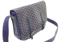 Load image into Gallery viewer, GOYARD ゴヤール ブラック ヴェルヴェデール GM 斜め掛けショルダーバッグ ネイビー 美品 中古 46722