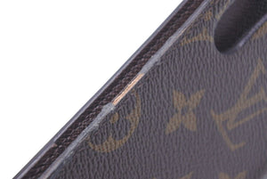 LOUIS VUITTON ルイ・ヴィトン モノグラム iPhoneX/XS スマホケース ブラウン 小物 ロゴ 中古 46723
