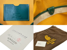 Load image into Gallery viewer, GOYARD ゴヤール サンマルタン ヘリンボーン スクエアボストンバッグ PVCキャンバス レザー シルバー金具 グリーン 美品 中古 46727