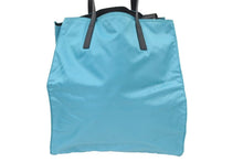 Load image into Gallery viewer, PRADA プラダ ２WAY ナイロン トートバッグ ショルダーバッグ ブルー トライアングルロゴ レザー 美品 中古 46740