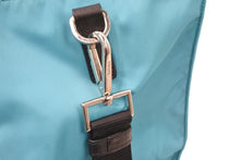 Load image into Gallery viewer, PRADA プラダ ２WAY ナイロン トートバッグ ショルダーバッグ ブルー トライアングルロゴ レザー 美品 中古 46740