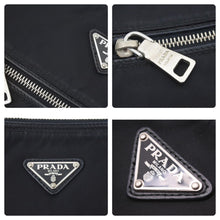 Load image into Gallery viewer, PRADA プラダ ショルダーバッグ ブラック ナイロン 三角ロゴ ロゴ プレート 中古 46742