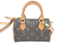 Load image into Gallery viewer, LOUIS VUITTON ルイヴィトン ミニスピーディ ハンドバッグ モノグラム ブラウン レザー M41534 美品 中古 46754