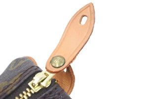 LOUIS VUITTON ルイヴィトン ミニスピーディ ハンドバッグ モノグラム ブラウン レザー M41534 美品 中古 46754