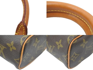 LOUIS VUITTON ルイヴィトン ミニスピーディ ハンドバッグ モノグラム ブラウン レザー M41534 美品 中古 46754