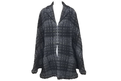 CHANEL シャネル ジャケット ツイードジャケット P33956V24449 08A サイズ 38 ブラック ゴールド シルバー 美品 中古 46766