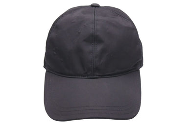 PRADA プラダ キャップ 三角プレート ロゴ ブラック シルバー 帽子 小物 ナイロン RN.98339-CA.34767 サイズXL 中古 46775