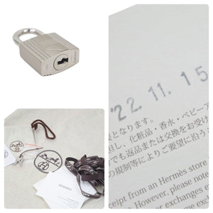 新品未使用 エルメス ピコタンロックPM Z刻印 18 トリヨンクレマンス ネイビー シルバー金具 ハンドバッグ 中古 46780