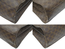 Load image into Gallery viewer, CELINE セリーヌ 2WAYバッグ ショルダーバッグ ハンドバッグ マカダム柄 PVC ゴールド金具 ブラウン 中古 46799