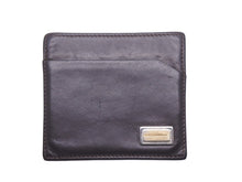 Load image into Gallery viewer, DOLCE GABANNA ドルチェ&amp;ガッバーナ カードケース 小物 ブランドロゴプレート レザー ブラウン ゴールド金具 中古 46807