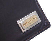 Load image into Gallery viewer, DOLCE GABANNA ドルチェ&amp;ガッバーナ カードケース 小物 ブランドロゴプレート レザー ブラウン ゴールド金具 中古 46807