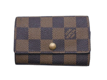 Load image into Gallery viewer, LOUIS VUITTON ルイヴィトン キーケース ミュルティクレ6 6連 ダミエ エベヌ ブラウン ゴールド金具 良品 中古 46808