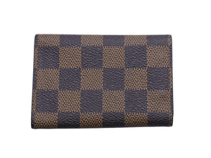 LOUIS VUITTON ルイヴィトン キーケース ミュルティクレ6 6連 ダミエ エベヌ ブラウン ゴールド金具 良品 中古 46808