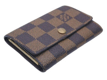 Load image into Gallery viewer, LOUIS VUITTON ルイヴィトン キーケース ミュルティクレ6 6連 ダミエ エベヌ ブラウン ゴールド金具 良品 中古 46808