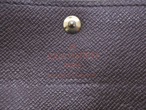 LOUIS VUITTON ルイヴィトン キーケース ミュルティクレ6 6連 ダミエ エベヌ ブラウン ゴールド金具 良品 中古 46808