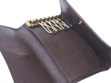 Load image into Gallery viewer, LOUIS VUITTON ルイヴィトン キーケース ミュルティクレ6 6連 ダミエ エベヌ ブラウン ゴールド金具 良品 中古 46808