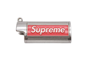 SUPREME シュプリーム 19SS Metal Lighter Holster メタルライターホルスターケース シルバー レッド 中古 46810 