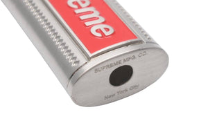 SUPREME シュプリーム 19SS Metal Lighter Holster メタルライターホルスターケース シルバー レッド 中古 46810 