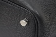 Load image into Gallery viewer, 新品未使用 エルメス ピコタンロックPM U刻印 18 トリヨンクレマンス ブラック シルバー金具 ハンドバッグ 中古 46821