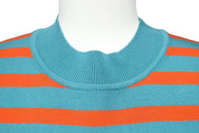 Load image into Gallery viewer, 極美品 HERMES エルメス ボーダー ノースリーブ ニット グリーン レッド トップス 柄 サイズ36 中古 46823