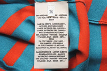 Load image into Gallery viewer, 極美品 HERMES エルメス ボーダー ノースリーブ ニット グリーン レッド トップス 柄 サイズ36 中古 46823