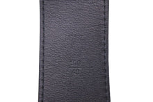 Load image into Gallery viewer, LouisVuitton ルイヴィトン ベルト サンチュール LVオートグラフ ロゴ レザー ブラック シルバー金具 M0187 100/40 美品 中古 46838