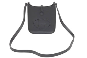 極美品 HERMES エルメス エブリンTPM エプソン 黒 ブラック SS □M 中古 46848