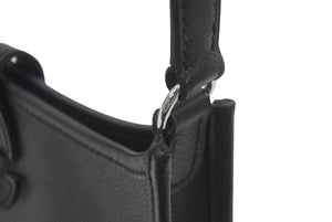 極美品 HERMES エルメス エブリンTPM エプソン 黒 ブラック SS □M 中古 46848