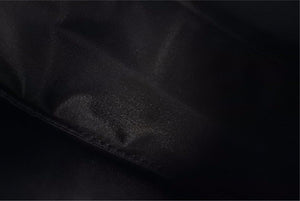 PRADA プラダ MV515 ホーボー ハンドバッグ ミニバッグ 三角ロゴ金具 プレート ナイロン ブラック レディース 美品 中古 45966