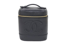 Load image into Gallery viewer, CHANEL シャネル ハンドバッグ ココマーク バニティ CH220051 7番台 02年 ブラック ゴールド金具 美品 中古 46862