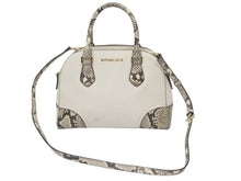 Load image into Gallery viewer, MICHAEL KORS マイケルコース 2WAYバッグ ショルダーバッグ ハンドバッグ レザー アイボリー ゴールド金具 美品 中古 46887