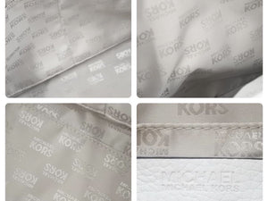 MICHAEL KORS マイケルコース 2WAYバッグ ショルダーバッグ ハンドバッグ レザー アイボリー ゴールド金具 美品 中古 46887