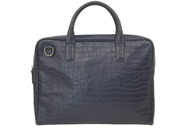 ARMANI COLLEZIONI アルマーニ コレツィオーニ ビジネスバック バック ネイビー 紺 クロコ柄 中古 46901 
