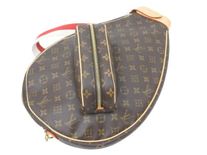 LOUISVUITTON ルイヴィトン エテュイラケットテニス ケース バッグ GI0788 PA2250 ブラウン ホワイト レッド 美品 中古 46902