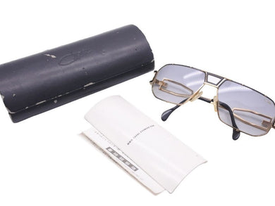 CAZAL カザール サングラス アイウェア メタルプラスチック ゴールド ブラック 美品 中古 46943 
