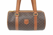 Load image into Gallery viewer, CELINE セリーヌ ミニボストンバッグ ハンドバッグ マカダム柄 M95 PVC ブラウン ゴールド金具 良品 中古 46949 正規品