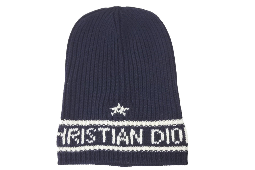 ChristianDior クリスチャンディオール ロゴ ニット帽 帽子