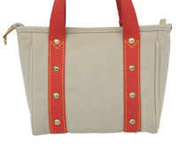 Load image into Gallery viewer, LOUIS VUITTON ルイ・ヴィトン ハンドバッグ アンティグア カバPM M40038 ベージュ レッド 金具 中古 46962