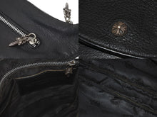 Load image into Gallery viewer, CHROME HEARTS クロムハーツ Fスリンガー レザー ショルダーバッグ ブラック シルバー925 斜め掛け シルバー金具 中古 46967