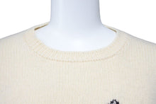Load image into Gallery viewer, CHANEL シャネル ニット・セーター 95A P05573V00254 ヒール カシミヤ ニット セーター 42 ホワイト ブラック美品 中古 46972
