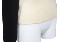 Load image into Gallery viewer, CHANEL シャネル ニット・セーター 95A P05573V00254 ヒール カシミヤ ニット セーター 42 ホワイト ブラック美品 中古 46972